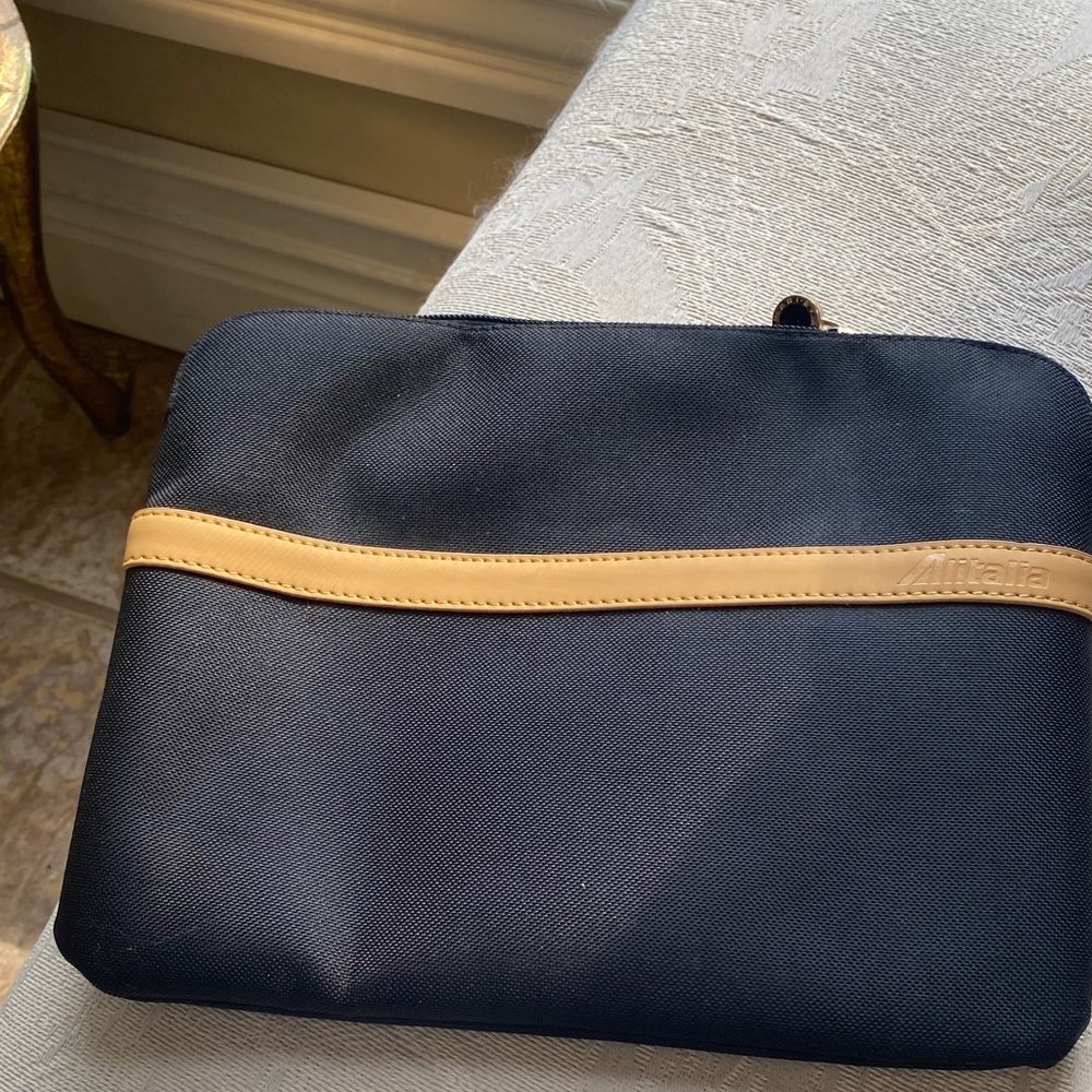 Bulgari Black and Tan Toiletry Bag